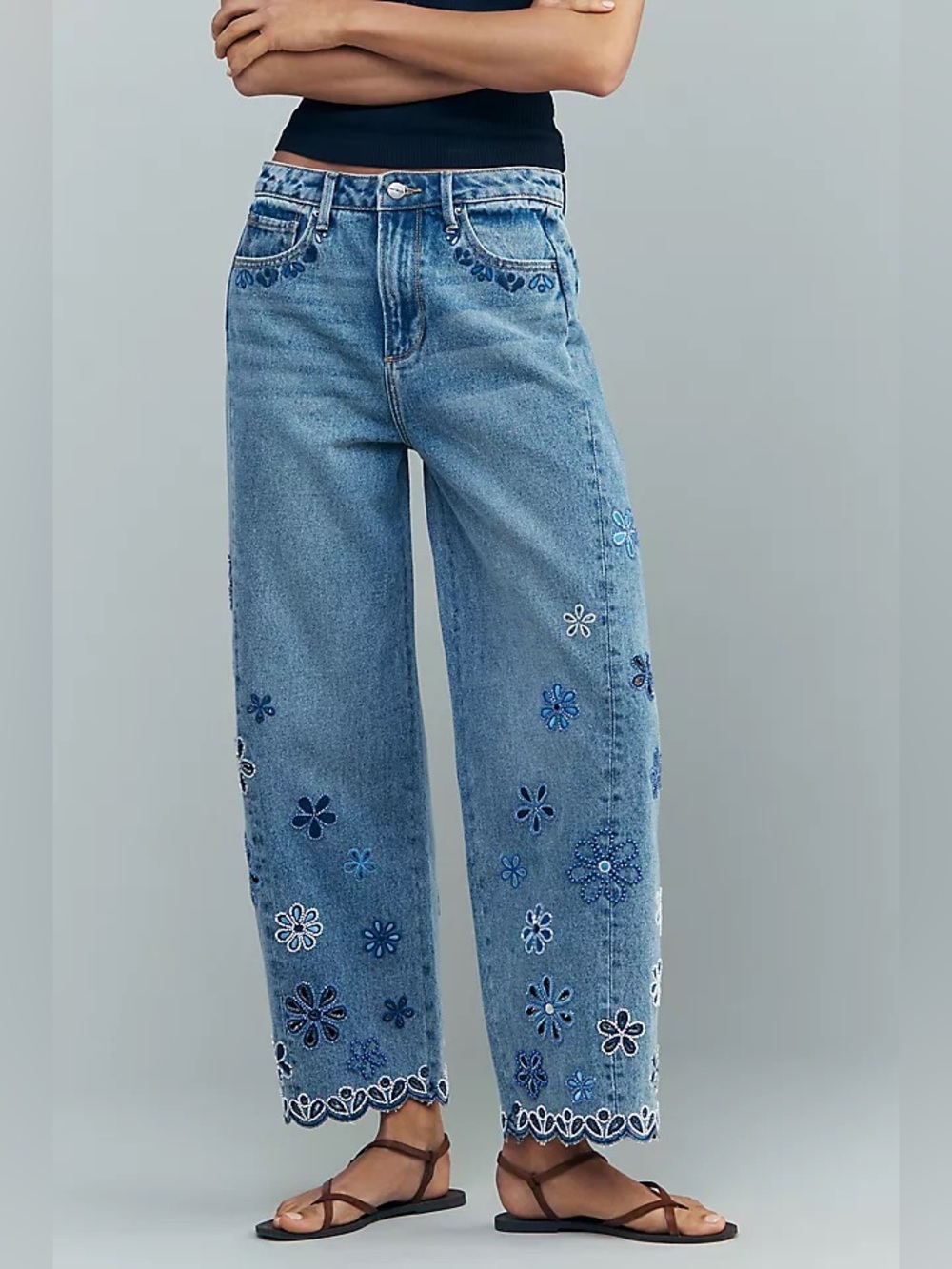 Free People Driftwood Elaine Beaded Jeans NWT SIZE 26